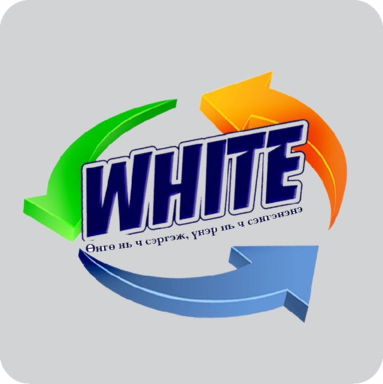 White logo